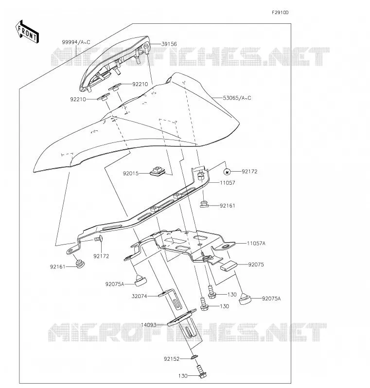 ACCESSOIRE (COUVRE SELLE) Kawasaki MOTOS 900 2020 Z900  ZR900FLF