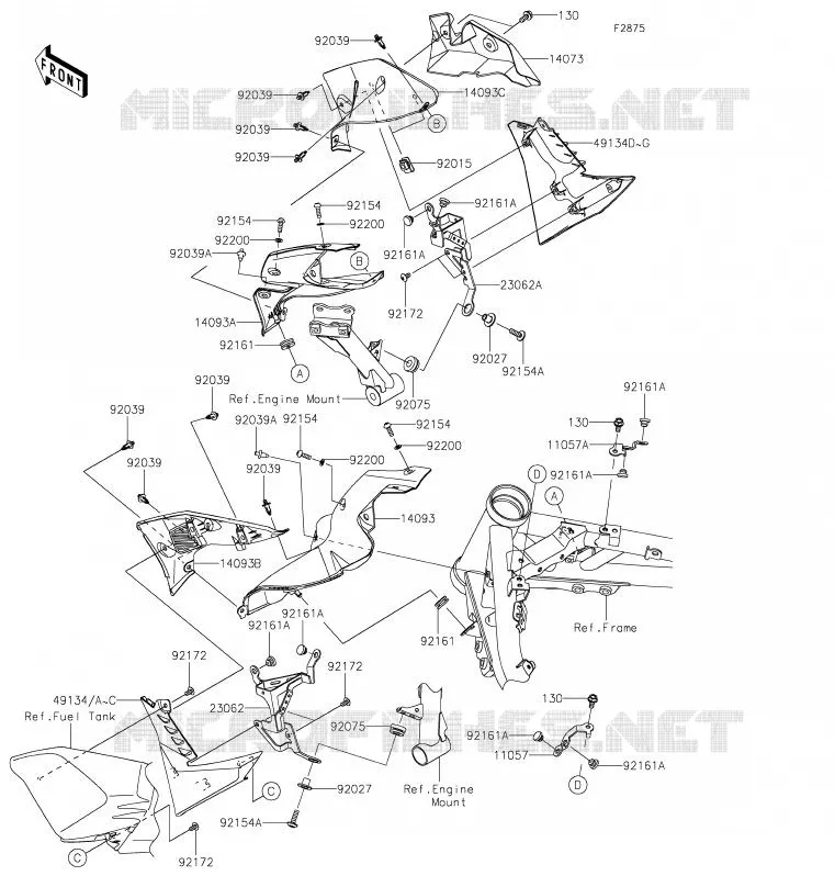 ECOPE Kawasaki MOTOS 900 2020 Z900  ZR900FLF