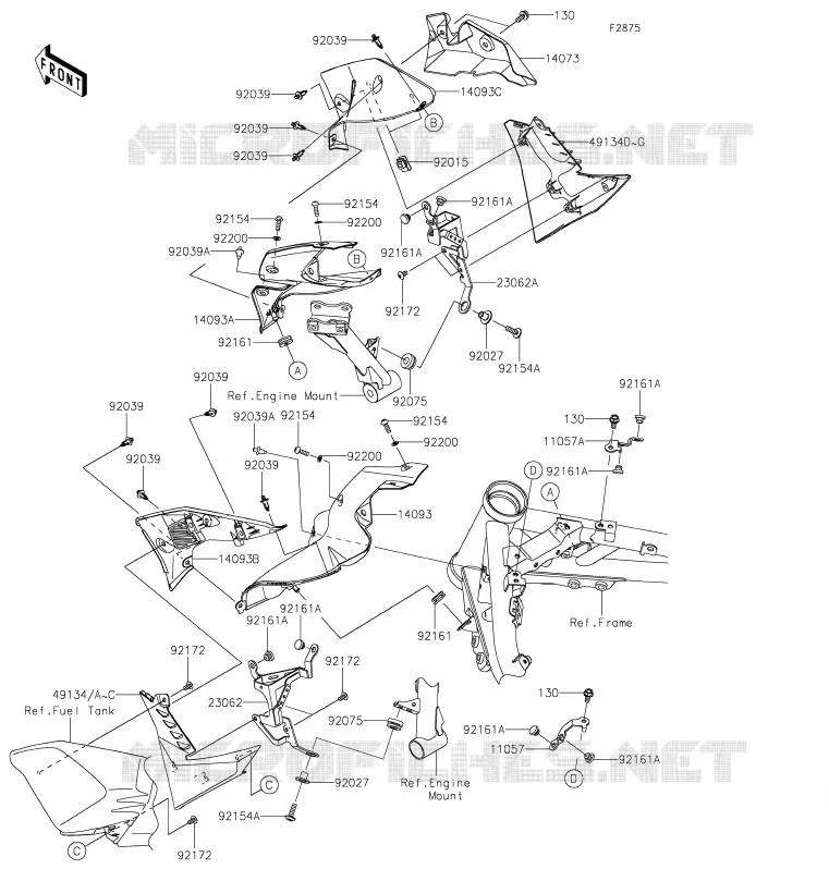 ECOPE Kawasaki MOTOS 900 2020 Z900  ZR900HLF