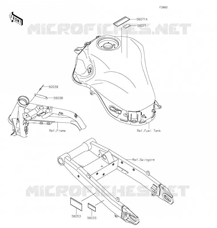 LABEL Kawasaki MOTOS 900 2020 Z900  ZR900HLF