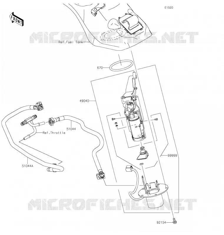 POMPE A ESSENCE Kawasaki MOTOS 1000 2020 NINJA H2 SX  ZX1002ALF