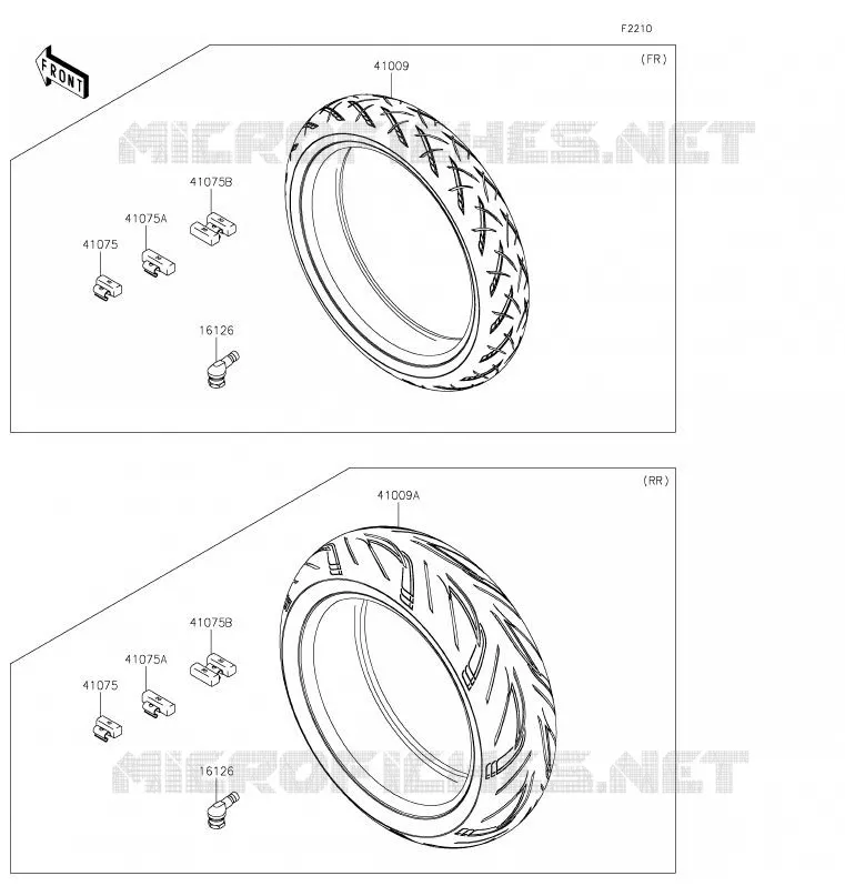 PNEUS Kawasaki MOTOS 1000 2020 NINJA H2 SX SE  ZX1002BLF