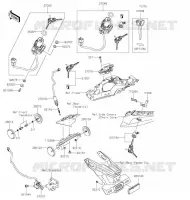 CONTACTEUR SERRURE/R&Eacute;FLECTEUR pour Kawasaki NINJA ZX-10R 2020