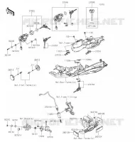 CONTACTEUR SERRURE/R&Eacute;FLECTEUR pour Kawasaki NINJA ZX-6R 2020