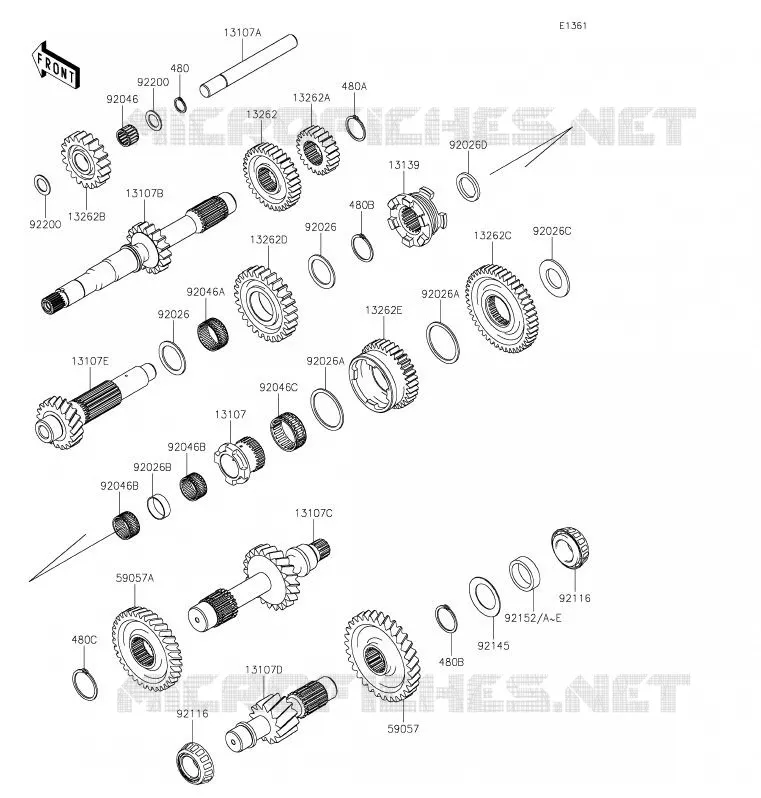 TRANSMISSION Kawasaki SSV 1000 2020 MULE PRO-DXT  KAF1000BLF