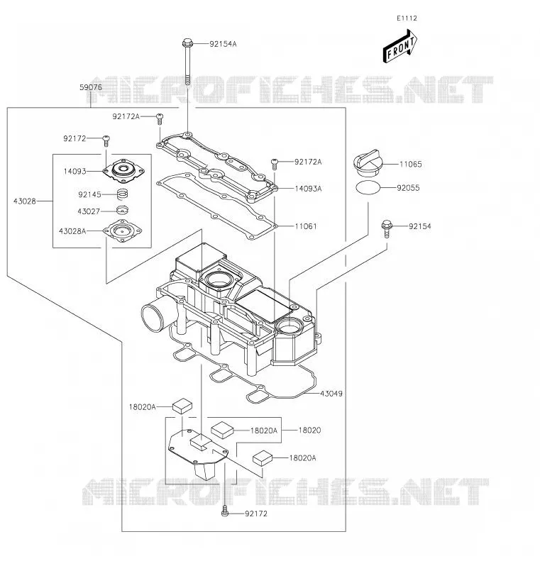 COUVRE CULASSE Kawasaki SSV 1000 2020 MULE PRO-DXT  KAF1000BLF
