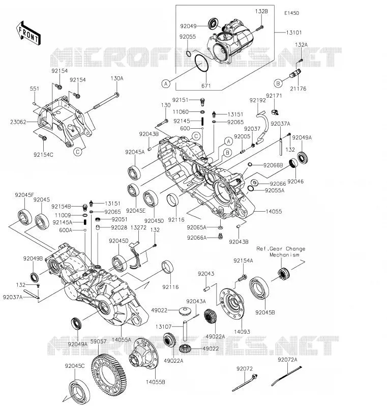PONT Kawasaki SSV 1000 2020 MULE PRO-DX  KAF1000ELF