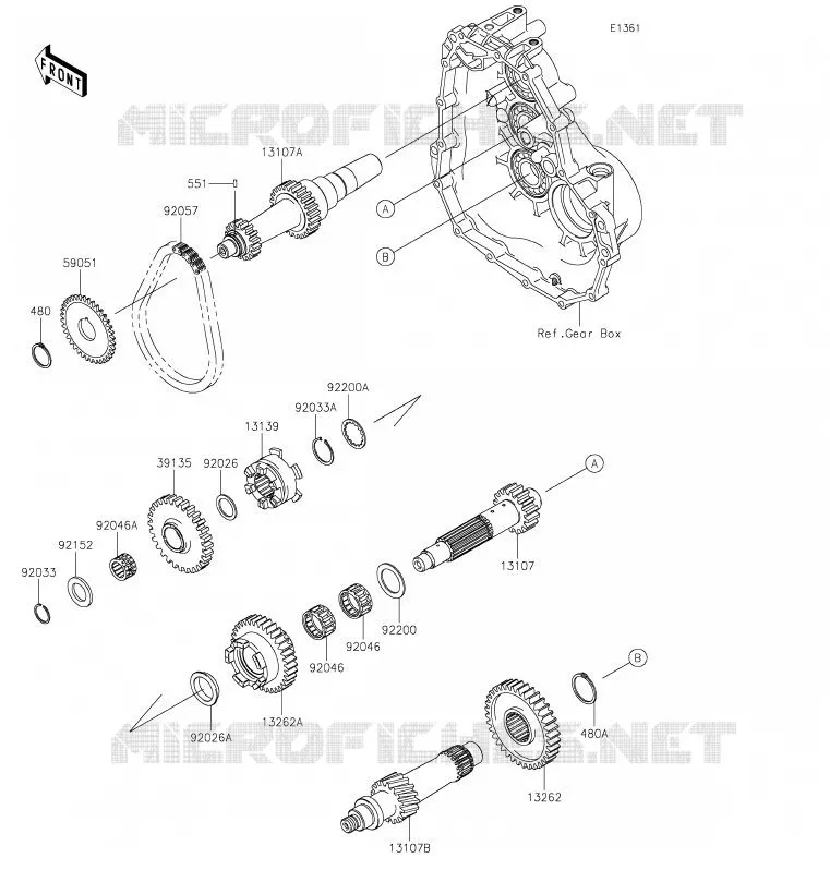 TRANSMISSION Kawasaki SSV 400 2020 MULE SX  KAF400JLF