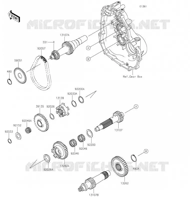 TRANSMISSION Kawasaki SSV 400 2020 MULE SX  KAF400JLF
