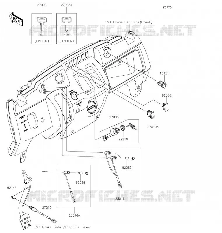 CONTACTEUR Kawasaki SSV 400 2020 MULE SX  KAF400SLF