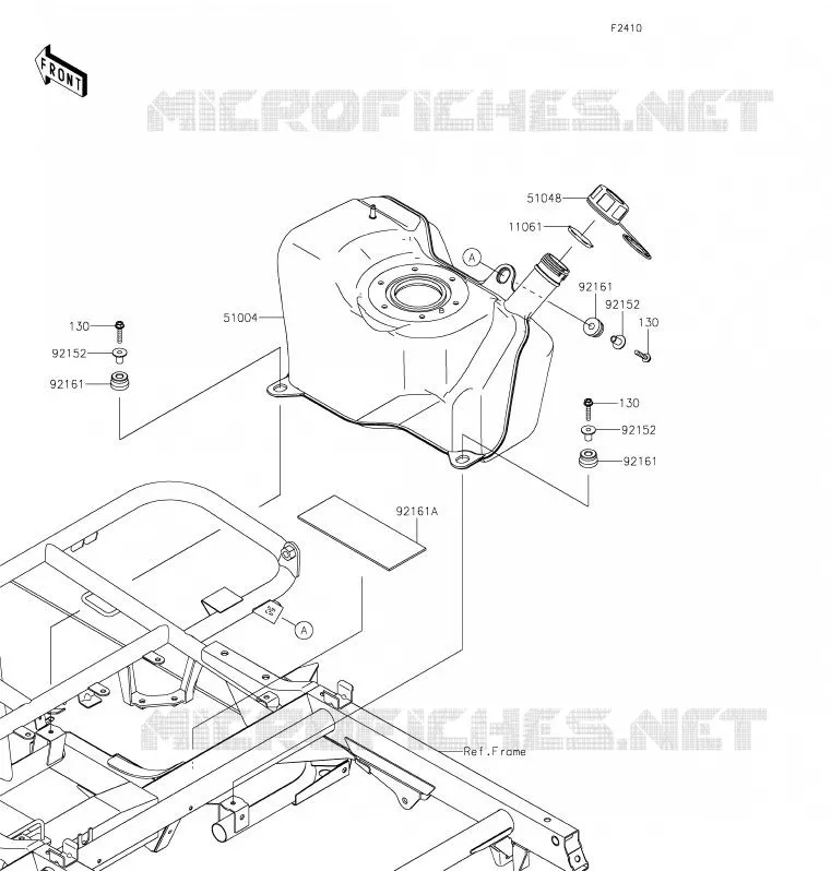 RESERVOIR CARBURANT Kawasaki SSV 400 2020 MULE SX  KAF400SLF