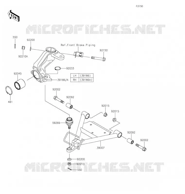 SUSPENSION Kawasaki SSV 400 2020 MULE SX  KAF400SLF