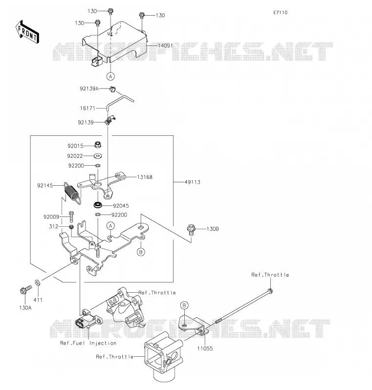 CONTROLE Kawasaki SSV 620 2020 MULE 4010 4X4  KAF620MLF