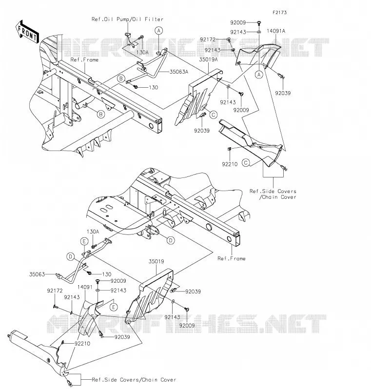 BAVETTE Kawasaki SSV 620 2020 MULE 4010 4X4  KAF620MLF