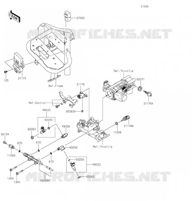 INJECTION CARBURANT Kawasaki SSV 620 2020 MULE 4010 4X4  KAF620MLF