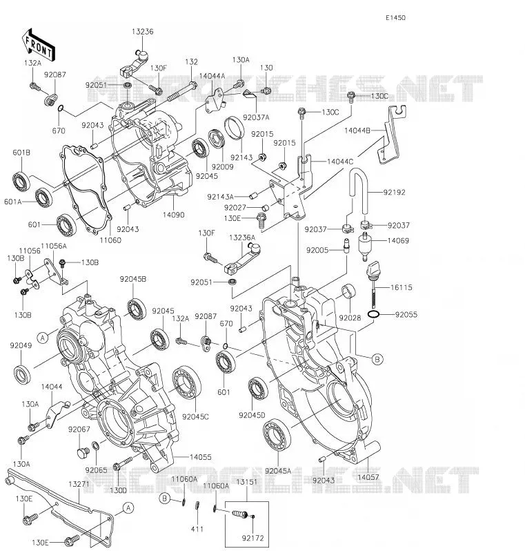 PONT Kawasaki SSV 620 2020 MULE 4010 4X4  KAF620MLF
