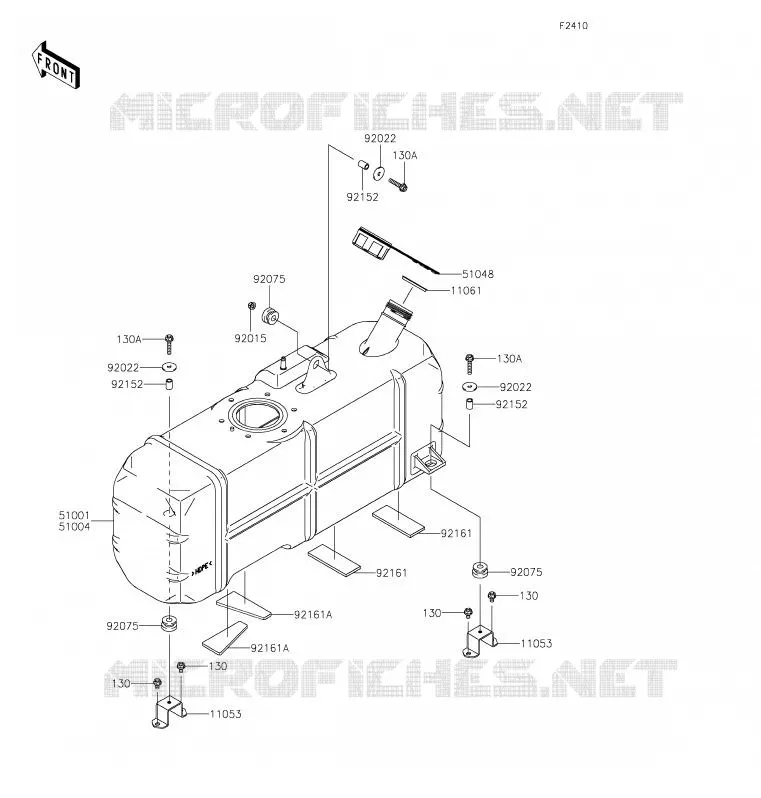 RESERVOIR CARBURANT Kawasaki SSV 620 2020 MULE 4000  KAF620PLF