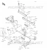 CACHE LAT&Eacute;RAL/GARDE CHAINE pour Kawasaki MULE 4010 TRANS 4X4 2020