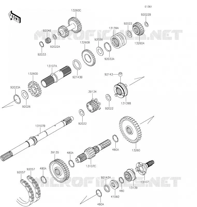 TRANSMISSION Kawasaki SSV 620 2020 MULE 4010 TRANS 4X4  KAF620RLF
