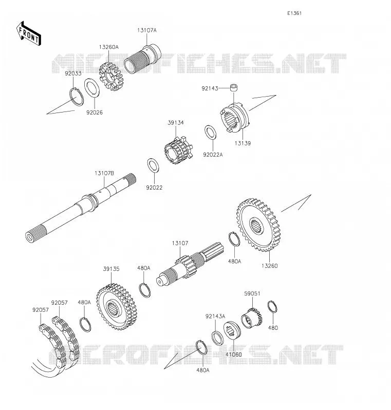 TRANSMISSION Kawasaki SSV 620 2020 MULE 4000 TRANS  KAF620WLF
