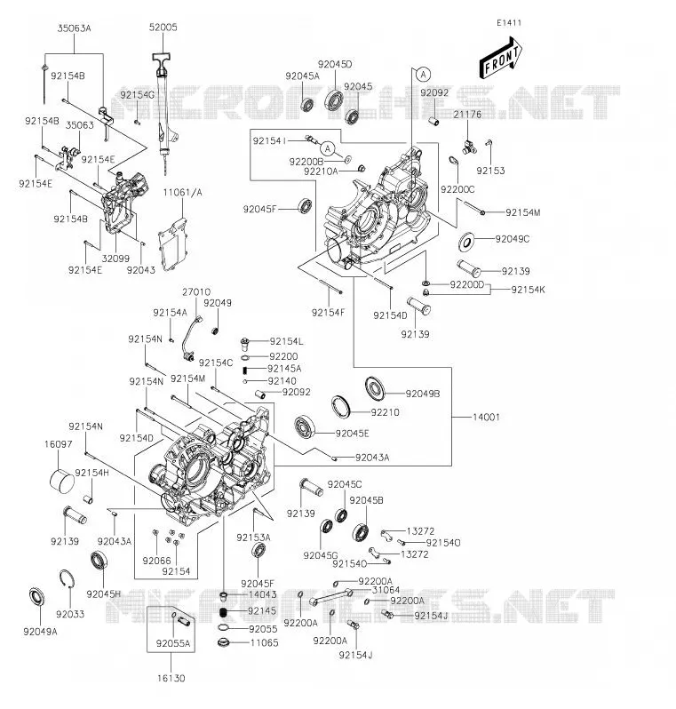 CARTER MOTEUR(S) Kawasaki SSV 700 2020 MULE PRO-MX  KAF700CLF