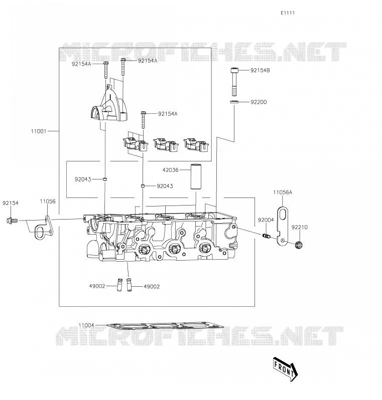 CULASSE Kawasaki SSV 820 2020 MULE PRO-FXT  KAF820ALF