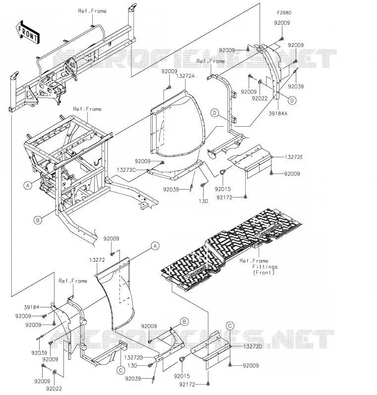 PROTECTION(S) Kawasaki SSV 820 2020 MULE PRO-FX  KAF820GLF