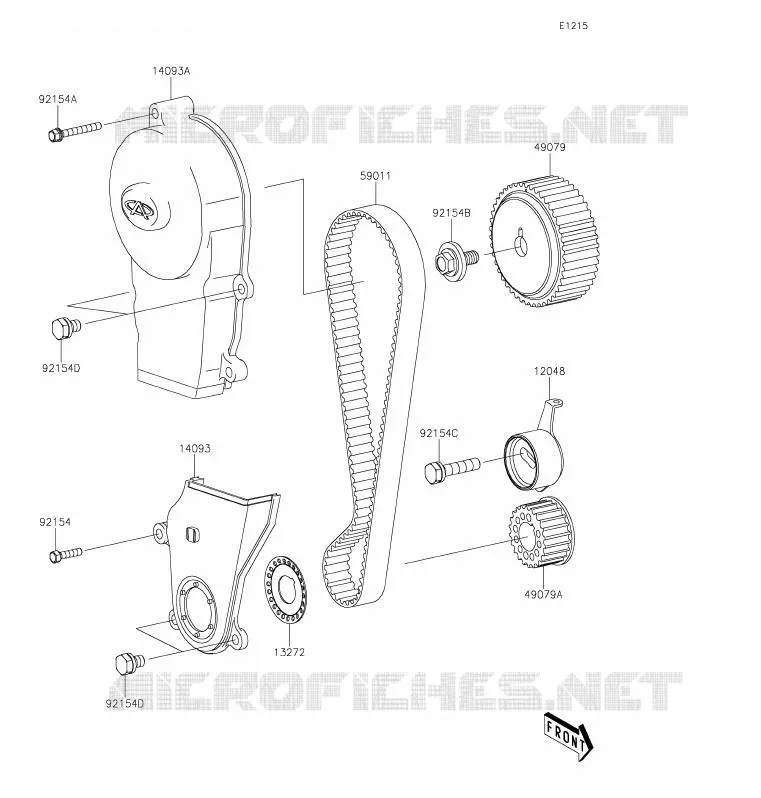 COURROIE DE DISTRIBUTION Kawasaki SSV 820 2020 MULE PRO-FXT  KAF820JLF