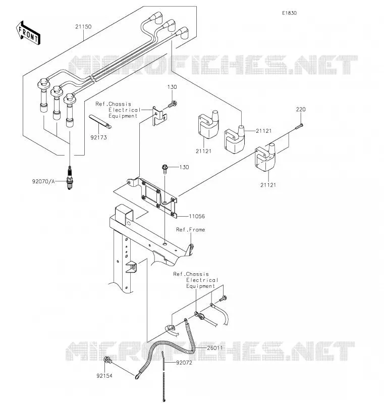 SYSTEME D&acute;ALLUMAGE Kawasaki SSV 820 2020 MULE PRO-FXT  KAF820JLF