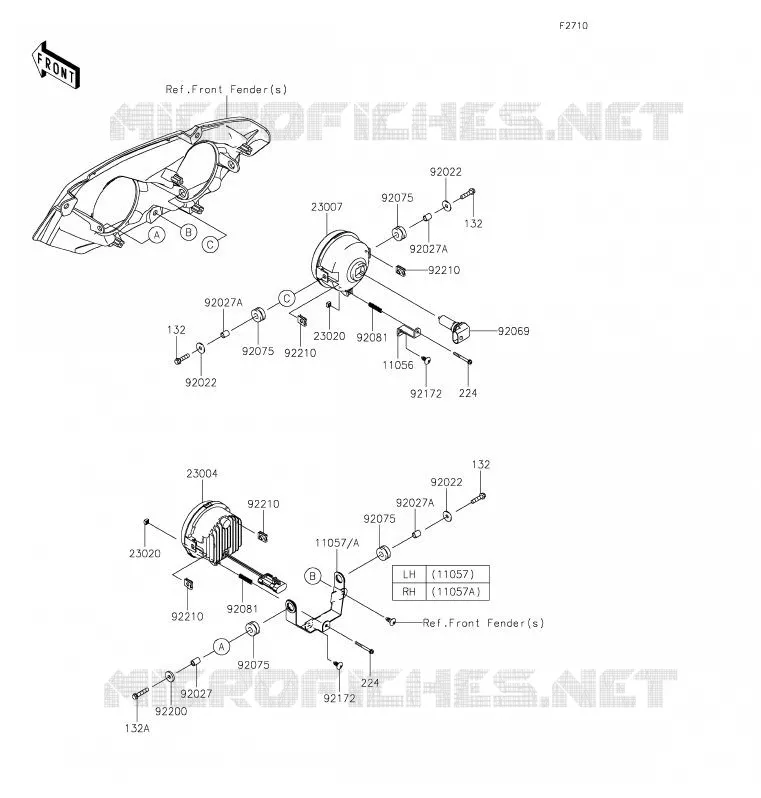OPTIQUE(S) Kawasaki SSV 820 2020 MULE PRO-FXR  KAF820KLF