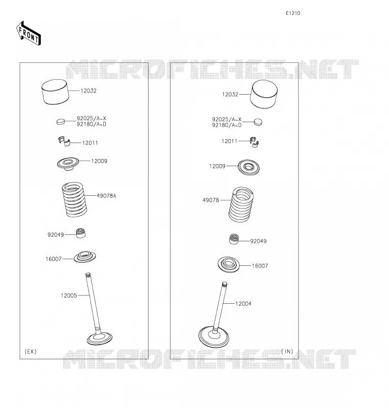 SOUPAPE Kawasaki SSV 1000 2020 TERYX KRX 1000  KRF1000ALF