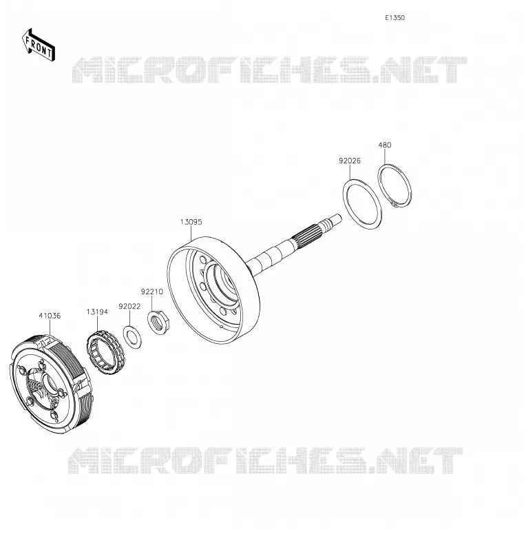 EMBRAYAGE Kawasaki SSV 800 2020 TERYX4  KRT800FLF