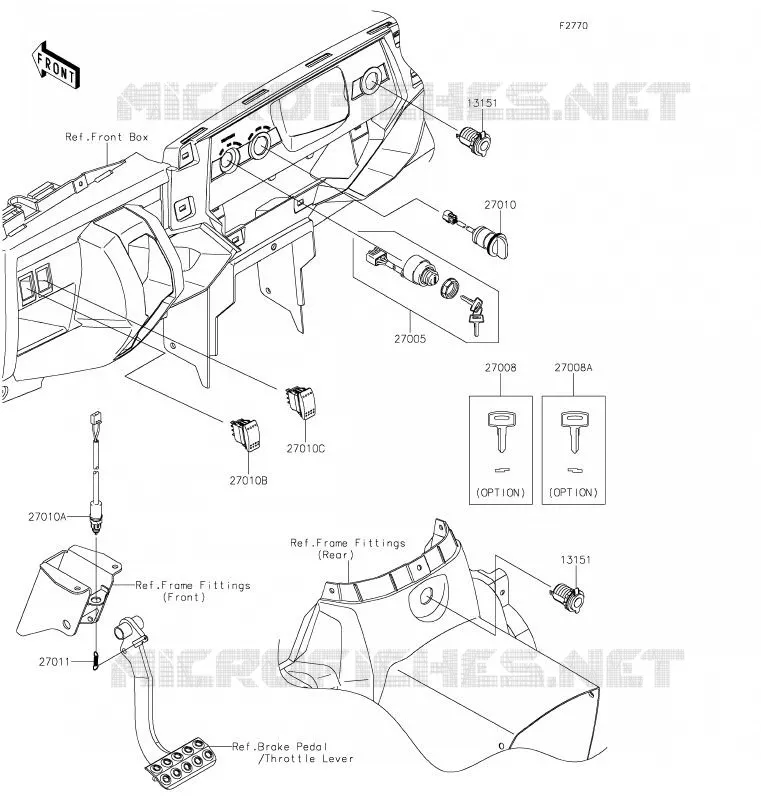 CONTACTEUR Kawasaki SSV 800 2020 TERYX4  KRT800GLF