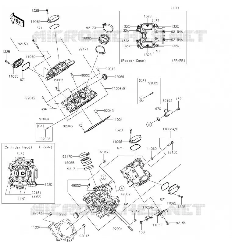 CULASSE Kawasaki SSV 800 2020 TERYX4  KRT800GLF