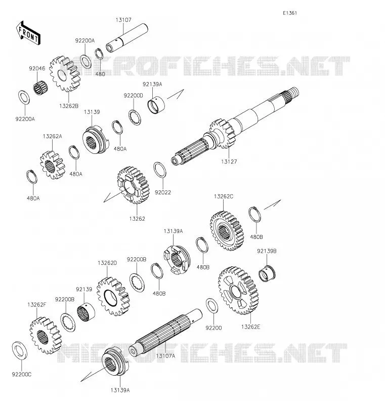 TRANSMISSION Kawasaki SSV 800 2020 TERYX4  KRT800GLF