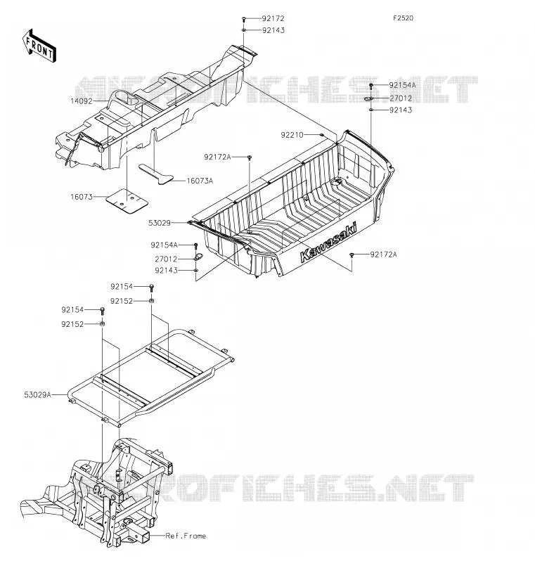 PORTE BAGAGE (S) Kawasaki SSV 800 2020 TERYX4  KRT800GLF