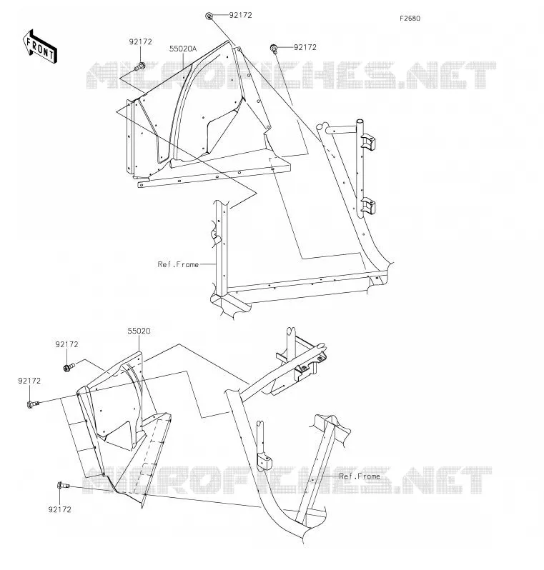 PROTECTION(S) Kawasaki SSV 800 2020 TERYX4  KRT800GLF
