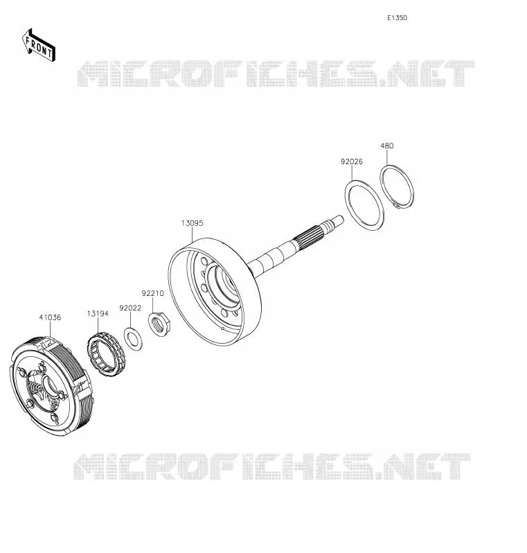 EMBRAYAGE Kawasaki SSV 800 2020 TERYX4  KRT800GLFA