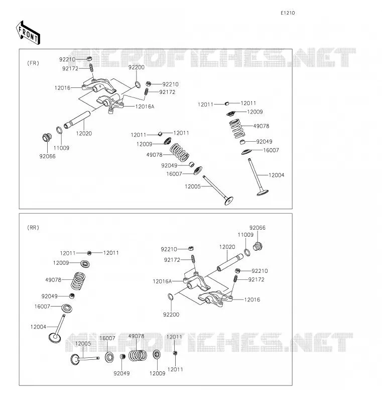 SOUPAPE Kawasaki SSV 800 2020 TERYX4  KRT800GLFA
