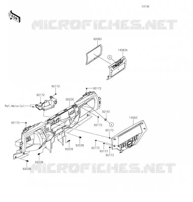 BOITE AVANT Kawasaki SSV 800 2020 TERYX4  KRT800HLF