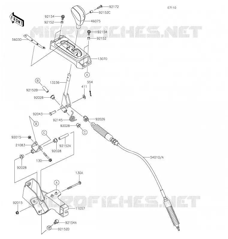 CONTROLE Kawasaki SSV 800 2020 TERYX4  KRT800HLF