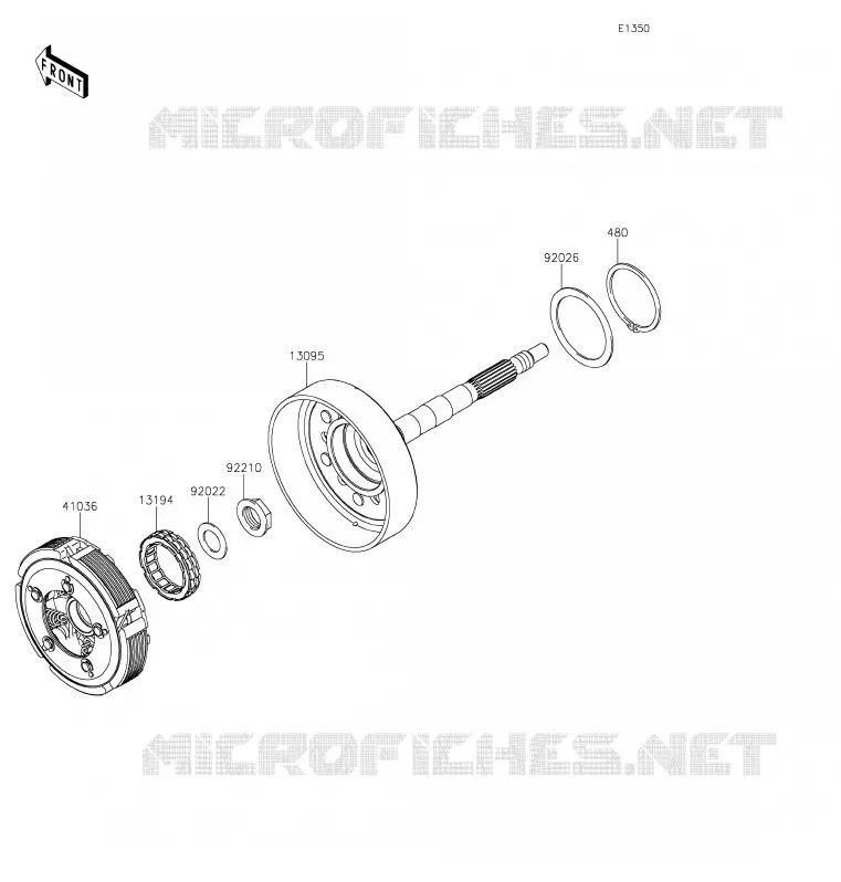 EMBRAYAGE Kawasaki SSV 800 2020 TERYX4  KRT800HLF