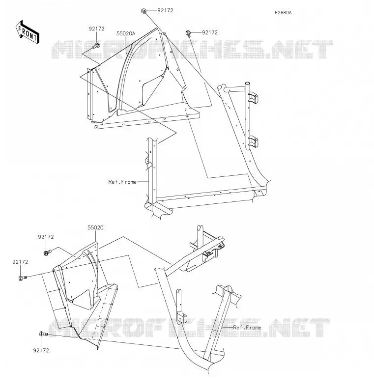PROTECTION(S) Kawasaki SSV 800 2020 TERYX4  KRT800HLF