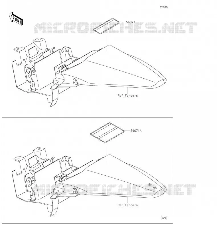 LABEL Kawasaki TOUT-TERRAIN 110 2020 KLX110L  KLX110DLF