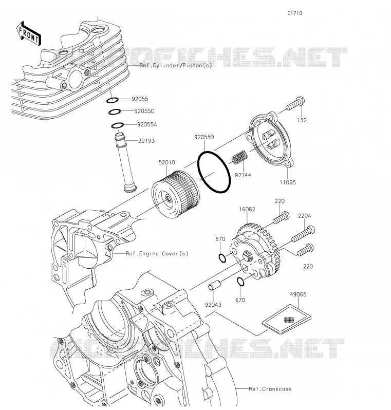 POMPE A HUILE Kawasaki TOUT-TERRAIN 140 2020 KLX140L  KLX140BLF