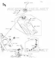 RESERVOIR CARBURANT pour Kawasaki KLX140G 2020