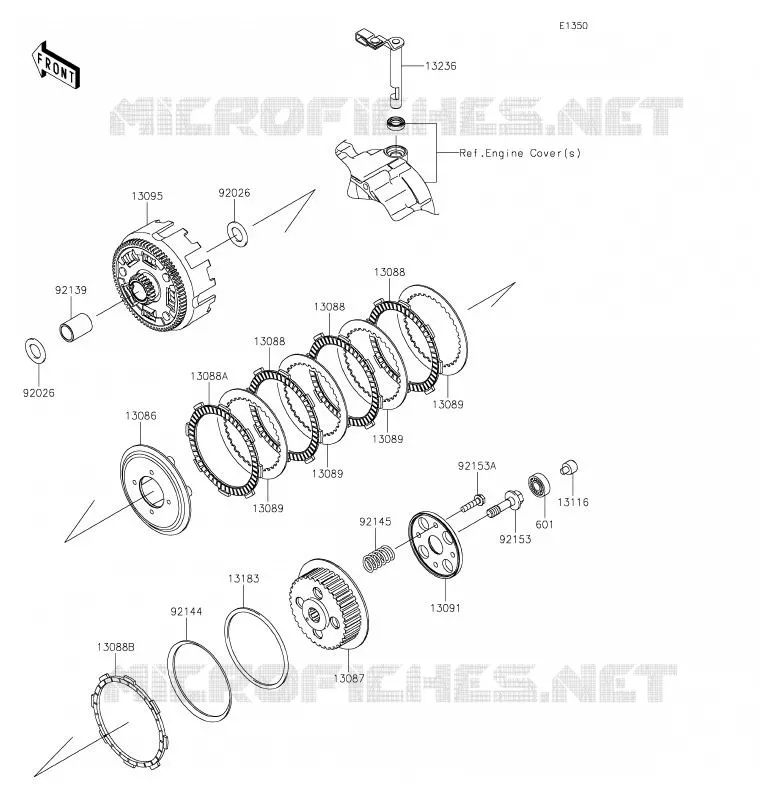 EMBRAYAGE Kawasaki TOUT-TERRAIN 140 2020 KLX140G  KLX140CLF