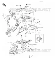 GARDE BOUE ARRI&Egrave;RE pour Kawasaki KLX230R 2020