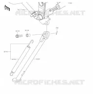 BEQUILLES pour Kawasaki KLX300R 2020