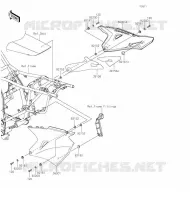 CACHE LAT&Eacute;RAL pour Kawasaki KLX300R 2020